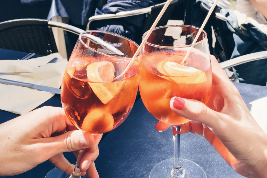 Spritz à la pêche