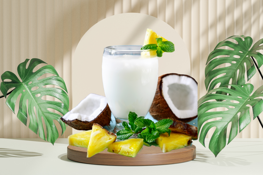 Mojito colada cocktail